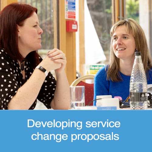 Developing service change proposals - We Are Stand