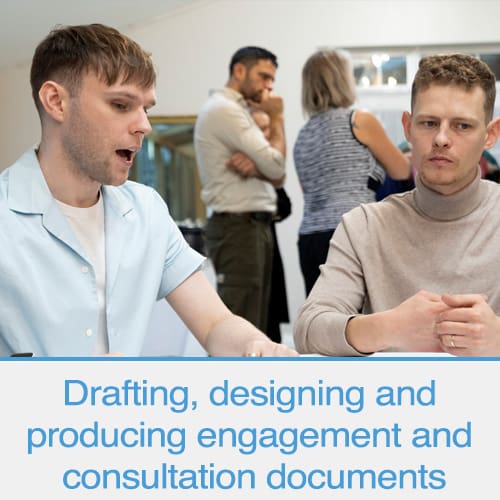 Drafting, designing and producing engagement and consultation documents - We Are Stand
